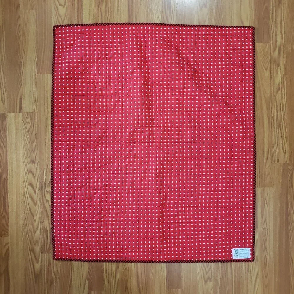 Handmade Mickey Minnie‎ Mouse Patchwork Crib Wall Quilt Throw Blanket 35
